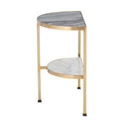 Bloomingville Clint Bijzettafel Marmer - Zwart 7 Bloomingville Clint Bijzettafel Marmer - Zwart -Bloomingville Verkoopwinkel bloomingville clint bijzettafel marmer zwart 3