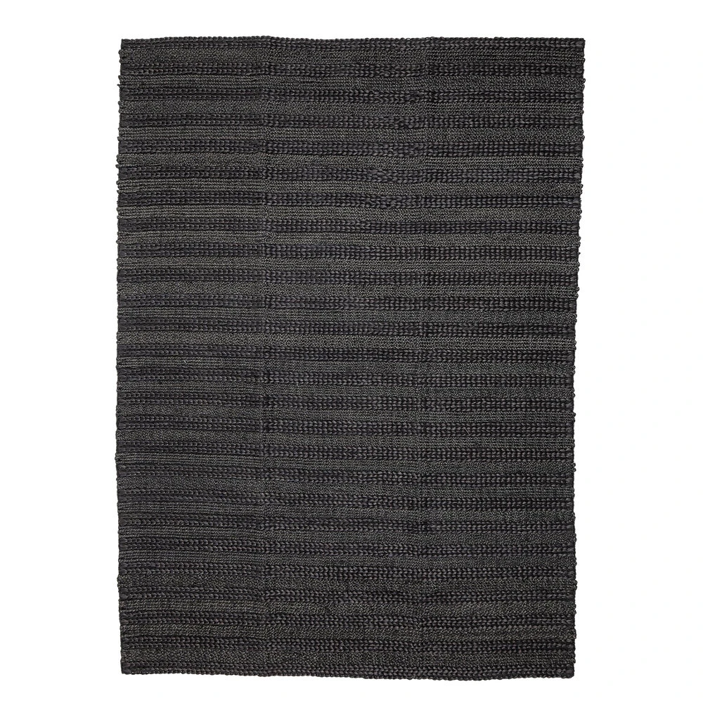 Bloomingville Vloerkleed Jute Zwart - L210xW150 Cm 2 Bloomingville Vloerkleed Jute Zwart - L210xW150 Cm - Afbeelding 2