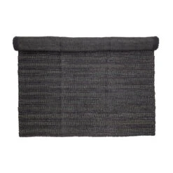 Bloomingville Vloerkleed Jute Zwart - L210xW150 Cm