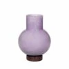 Broste Copenhagen Mari Vaas Glas Aubergine - Ø20xh27cm