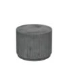 Broste Copenhagen Rillo Podium Ø56XH42CM - Grijs