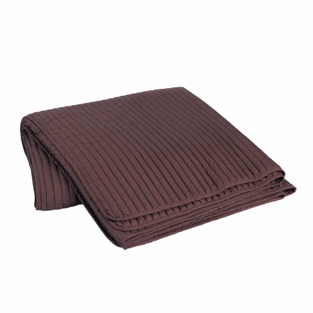 Broste Copenhagen Sena Bedsprei Aubergine - 240x260cm 1 Broste Copenhagen Sena Bedsprei Aubergine - 240x260cm