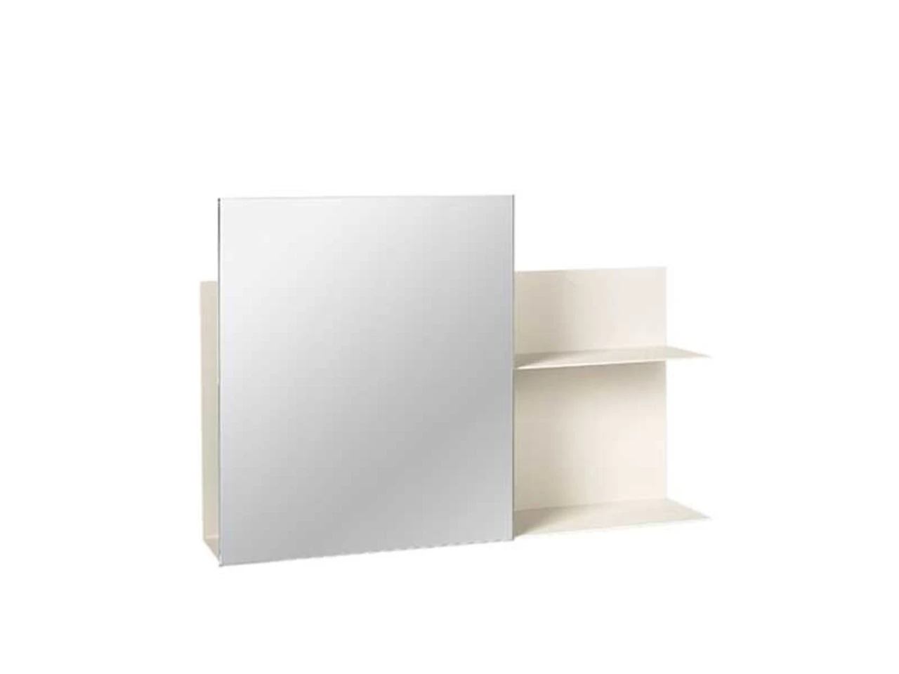 Broste Copenhagen Svante Wandplank Met Spiegel - Rainy Day 1 Broste Copenhagen Svante Wandplank Met Spiegel - Rainy Day