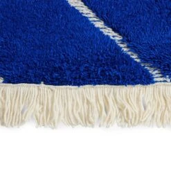 HKliving Handgeknoopt Wollen Vloerkleed Cobalt 200x300cm - TTK3089 -Bloomingville Verkoopwinkel hkliving handgeknoopt wollen vloerkleed cobalt 200 2