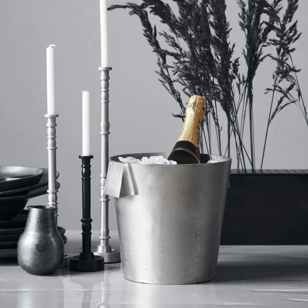 House Doctor Buck Wijnkoeler - Brushed Zilver Ø22cm 3 House Doctor Buck Wijnkoeler - Brushed Zilver Ø22cm - Afbeelding 3