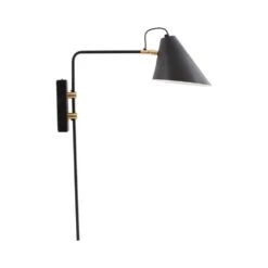 Bloomingville Verkoopwinkel 13 House Doctor Club Wandlamp Zwart Metaal Messing