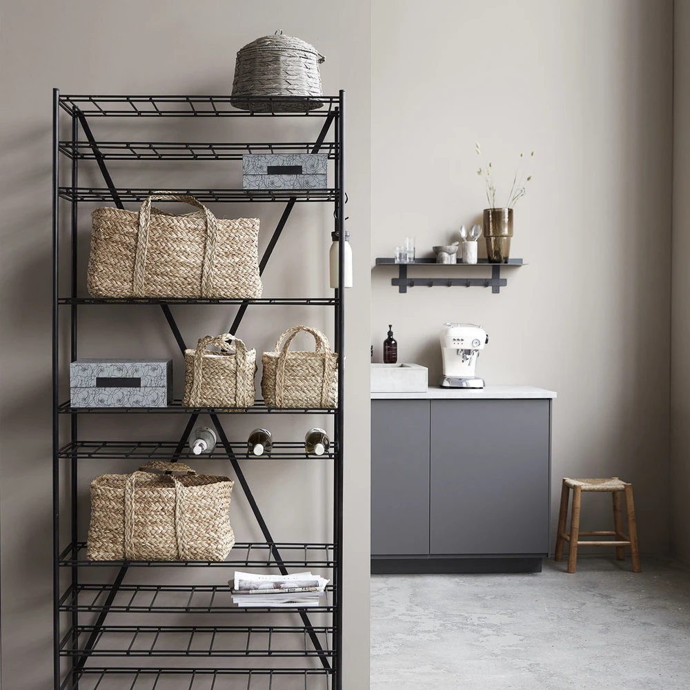 House Doctor Gany Wijnrek/opbergrek - Zwart 2 House Doctor Gany Wijnrek/opbergrek - Zwart - Afbeelding 2