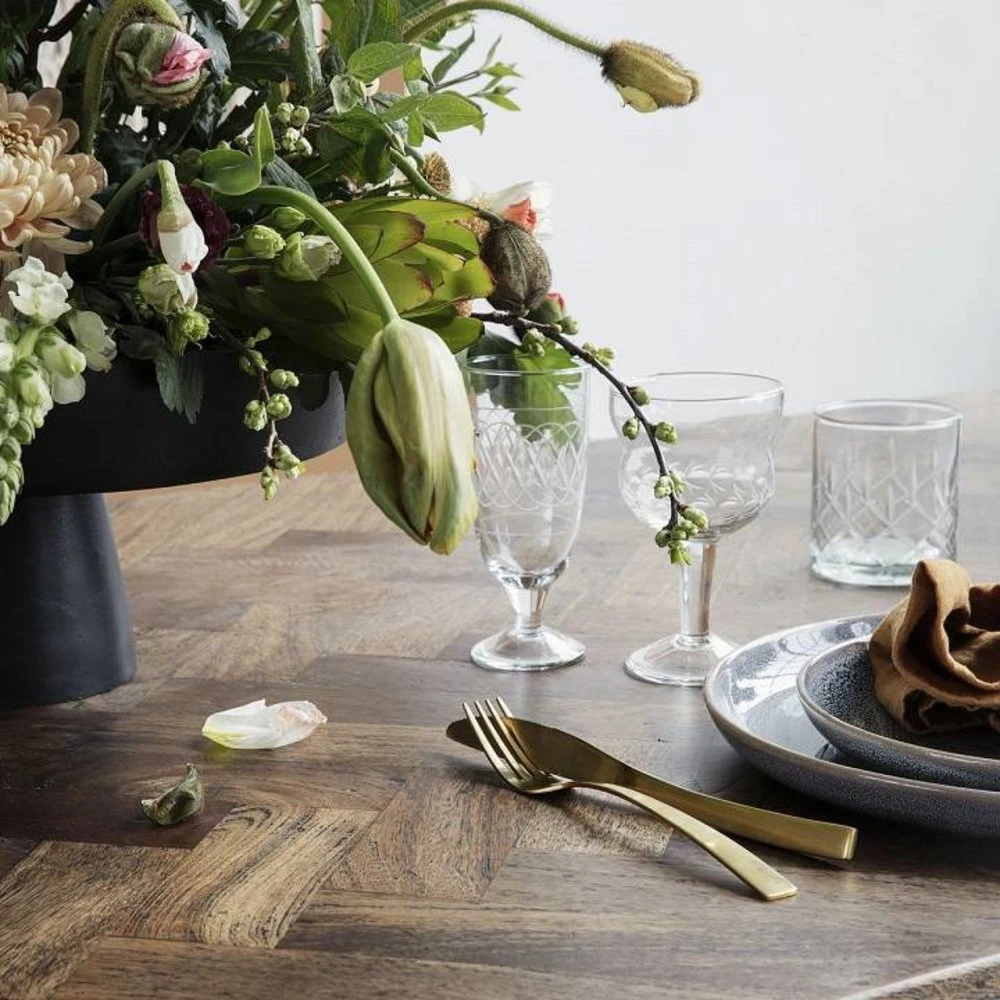 House Doctor Golden Vork Roestvrij Staal - Set Van 12 4 House Doctor Golden Vork Roestvrij Staal - Set Van 12 - Afbeelding 4