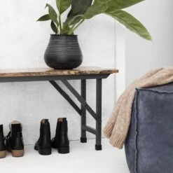 House Doctor Party Bank Bruin Hout -Bloomingville Verkoopwinkel house doctor party bank bruin hout 2