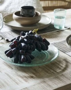 House Doctor Rain Borden Groen/blauw Ø27cm Set Van 6 Stuks - 262680001 -Bloomingville Verkoopwinkel house doctor rain borden groen blauw 27cm set van 4