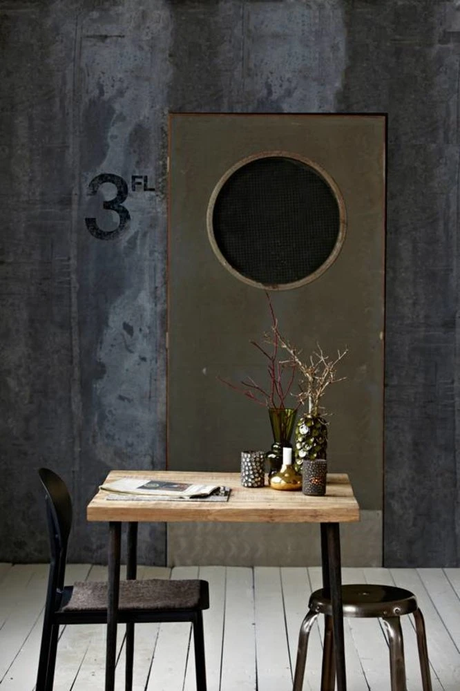 House Doctor Slated Bijzettafel Ijzer Hout 3 House Doctor Slated Bijzettafel Ijzer Hout - Afbeelding 3