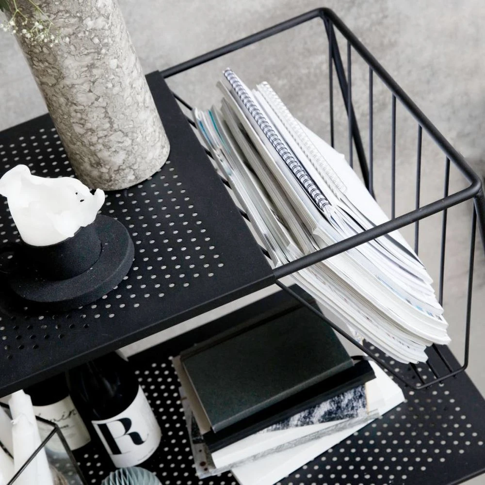 House Doctor Use Trolley Zwart Metaal 2 House Doctor Use Trolley Zwart Metaal - Afbeelding 2