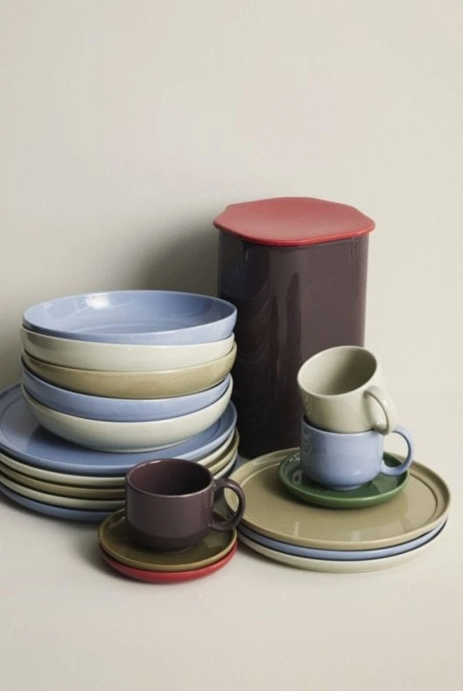 Hubsch Amare Dinerborden Zand Set Van 6 Stuks - 211715 3 Hubsch Amare Dinerborden Zand Set Van 6 Stuks - 211715 - Afbeelding 3