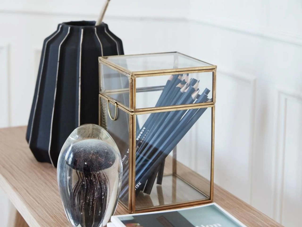 Hubsch Bank Eiken Hout 2 Hubsch Bank Eiken Hout - Afbeelding 2