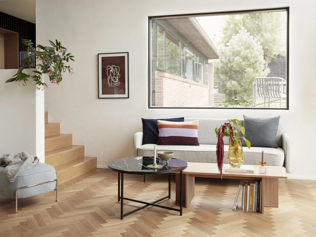 Hubsch Eiken Houten Salontafel - Naturel 2 Hubsch Eiken Houten Salontafel - Naturel - Afbeelding 2