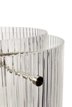 Hubsch Hanglamp Glas/metaal - Clear/nickel -Bloomingville Verkoopwinkel hubsch hanglamp glas metaal clear nickel 2