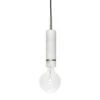 Hubsch Hanglamp Wit Marmer Met Messing Detail