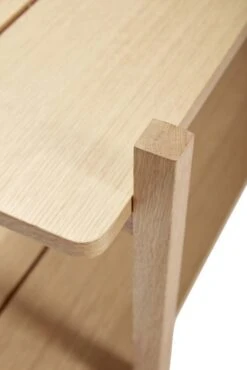 Hubsch Kast Met 2 Planken Eikenhout - Naturel -Bloomingville Verkoopwinkel hubsch kast met 2 planken eikenhout naturel 2