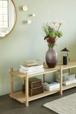 Hubsch Kast Met 2 Planken Eikenhout - Naturel -Bloomingville Verkoopwinkel hubsch kast met 2 planken eikenhout naturel 3