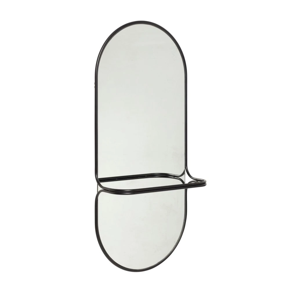 Hubsch Spiegel Metaal - Zwart 1 Hubsch Spiegel Metaal - Zwart