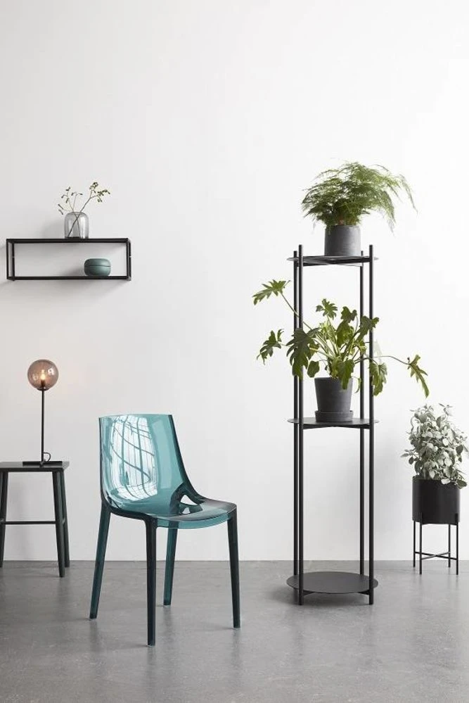 Hubsch Tafellamp Zwart Metaal Met Smoke Glas 2 Hubsch Tafellamp Zwart Metaal Met Smoke Glas - Afbeelding 2