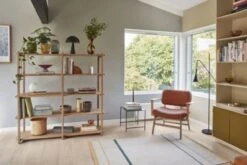 Hubsch Vloerkleed Katoen - Beige/geel/groen -Bloomingville Verkoopwinkel hubsch vloerkleed katoen beige geel groen 2