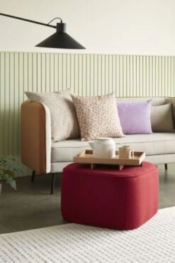 Hubsch Vloerkleed Katoen - Wit/grijs -Bloomingville Verkoopwinkel hubsch vloerkleed katoen wit grijs 3