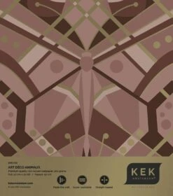 KEK Amsterdam Art Deco Goud Behang Animaux Butterfly - Taupe -Bloomingville Verkoopwinkel kek amsterdam art deco goud behang animaux butterf 3