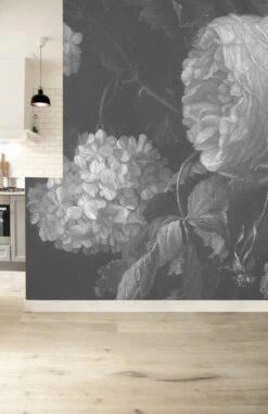 KEK Amsterdam Black & White Flowers Behang -Bloomingville Verkoopwinkel kek amsterdam black white flowers behang 2