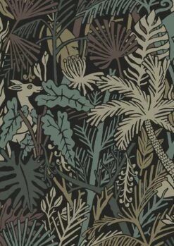 KEK Amsterdam Botanisch Patroon Behang 100x280cm FR-023