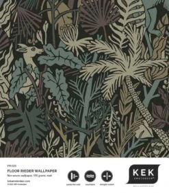 KEK Amsterdam Botanisch Patroon Behang 100x280cm FR-023 -Bloomingville Verkoopwinkel kek amsterdam botanisch patroon behang 100x280cm f 20