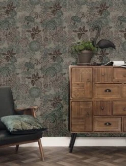 KEK Amsterdam Botanisch Patroon Behang 100x280cm FR-015 -Bloomingville Verkoopwinkel kek amsterdam botanisch patroon behang 100x280cm f 8