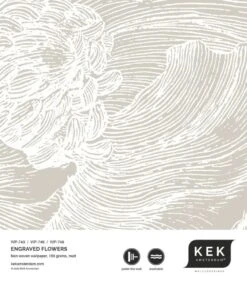 KEK Amsterdam Engraved Bloemen Behang WP-749 Grijs 400x280cm -Bloomingville Verkoopwinkel kek amsterdam engraved bloemen behang wp 749 grijs 3
