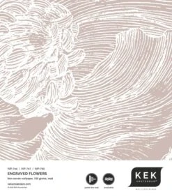 KEK Amsterdam Engraved Bloemen Behang Zand WP-748 300x280cm -Bloomingville Verkoopwinkel kek amsterdam engraved bloemen behang zand wp 748 2