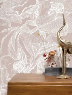KEK Amsterdam Engraved Bloemen Behang Zand WP-748 300x280cm -Bloomingville Verkoopwinkel kek amsterdam engraved bloemen behang zand wp 748 4