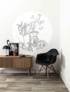 KEK Amsterdam Engraved Flowers Behangcirkel BC-059 - ø237,5cm -Bloomingville Verkoopwinkel kek amsterdam engraved flowers behangcirkel bc 059 2