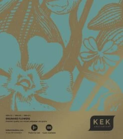 KEK Amsterdam Engraved Flowers Goud Behang MW-021 - 400x280cm -Bloomingville Verkoopwinkel kek amsterdam engraved flowers goud behang mw 021 2