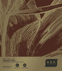 KEK Amsterdam Engraved Flowers Goud Behang MW-027 - 400x280cm -Bloomingville Verkoopwinkel kek amsterdam engraved flowers goud behang mw 027 2