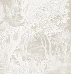 KEK Amsterdam Engraved Landschappen Behang Grijs WP-761 200x280cm