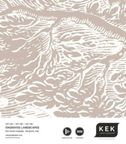 KEK Amsterdam Engraved Landschappen Behang Zand WP-763 200x280cm -Bloomingville Verkoopwinkel kek amsterdam engraved landschappen behang zand wp 2