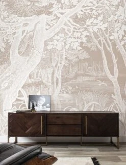 KEK Amsterdam Engraved Landschappen Behang Zand WP-763 200x280cm -Bloomingville Verkoopwinkel kek amsterdam engraved landschappen behang zand wp 4