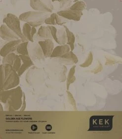 KEK Amsterdam Golden Age Flowers Goud Behang MW-043 - 200x280cm -Bloomingville Verkoopwinkel kek amsterdam golden age flowers goud behang mw 04 2