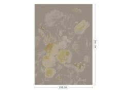 KEK Amsterdam Golden Age Flowers Goud Behang MW-043 - 200x280cm