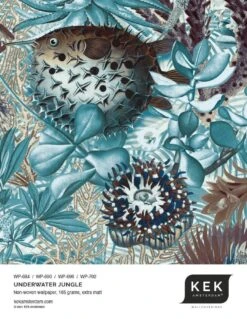 KEK Amsterdam Underwater Jungle Fotobehang WP-690 - 292,2 X 280 Cm -Bloomingville Verkoopwinkel kek amsterdam underwater jungle fotobehang wp 690 5