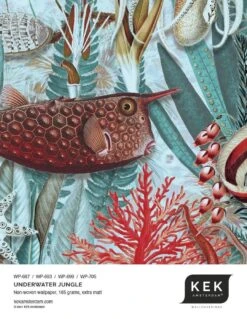 KEK Amsterdam Underwater Jungle Fotobehang WP-693 - 292,2 X 280 Cm -Bloomingville Verkoopwinkel kek amsterdam underwater jungle fotobehang wp 693 5