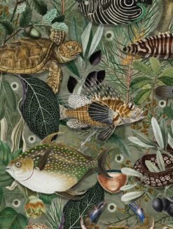 KEK Amsterdam Underwater Jungle Fotobehang WP-697 - 389,6 X 280 Cm -Bloomingville Verkoopwinkel kek amsterdam underwater jungle fotobehang wp 697 2