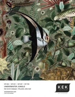 KEK Amsterdam Underwater Jungle Fotobehang WP-697 - 389,6 X 280 Cm -Bloomingville Verkoopwinkel kek amsterdam underwater jungle fotobehang wp 697 6