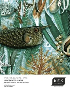 KEK Amsterdam Underwater Jungle Fotobehang WP-700 - 389,6 X 280 Cm -Bloomingville Verkoopwinkel kek amsterdam underwater jungle fotobehang wp 700 6