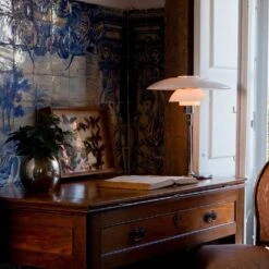 Louis Poulsen PH 4½-3½ Glas Tafellamp Chroom - 5744161501 -Bloomingville Verkoopwinkel louis poulsen ph 4 3 glas tafellamp chroom 5744161 2