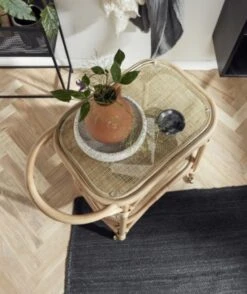 Nordal Bali Trolley Met Wielen -Bloomingville Verkoopwinkel nordal bali trolley met wielen 2